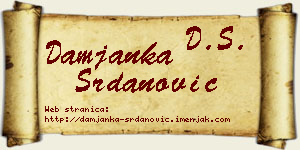 Damjanka Srdanović vizit kartica